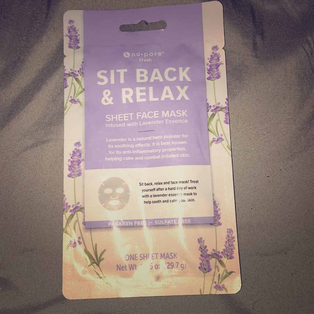 Lavender face mask